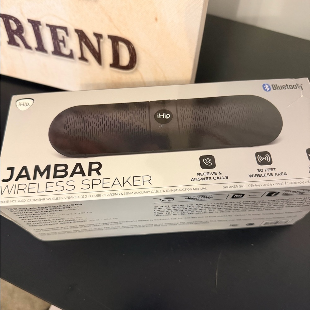 h.i.p. Jambar Bluetooth Speaker - Black